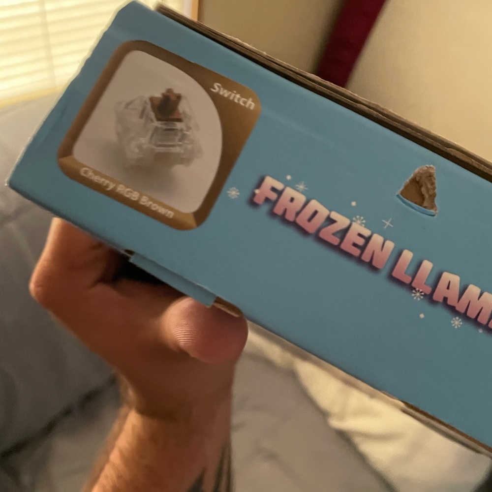 Ducky Frozen Llama Mecha Mini round 1 limited edition lightly used brown switch